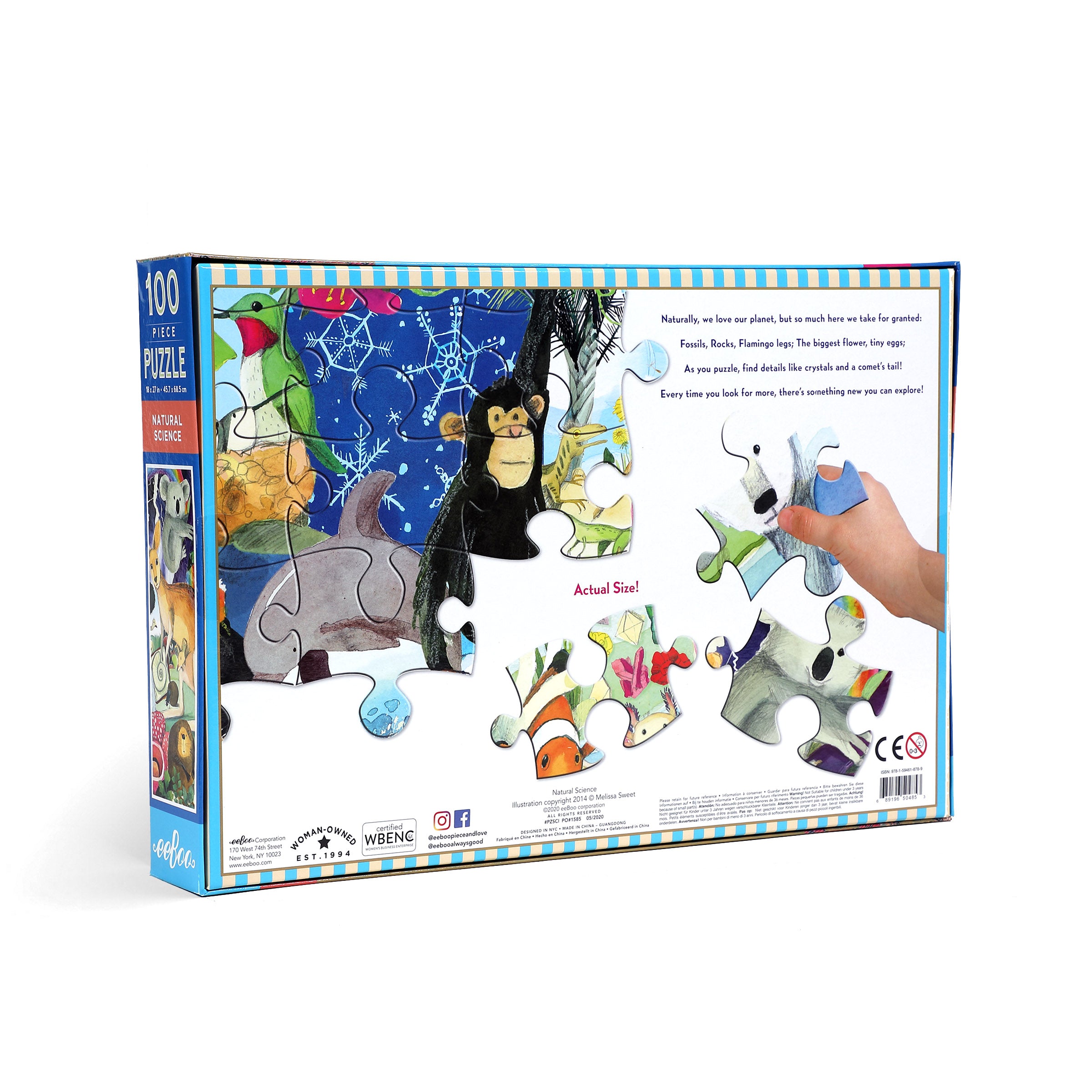eeBoo 100 Piece Jigsaw Puzzle - Natural Science