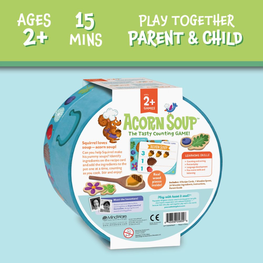 Peaceable Kingdom Toddler Game - Acorn Soup