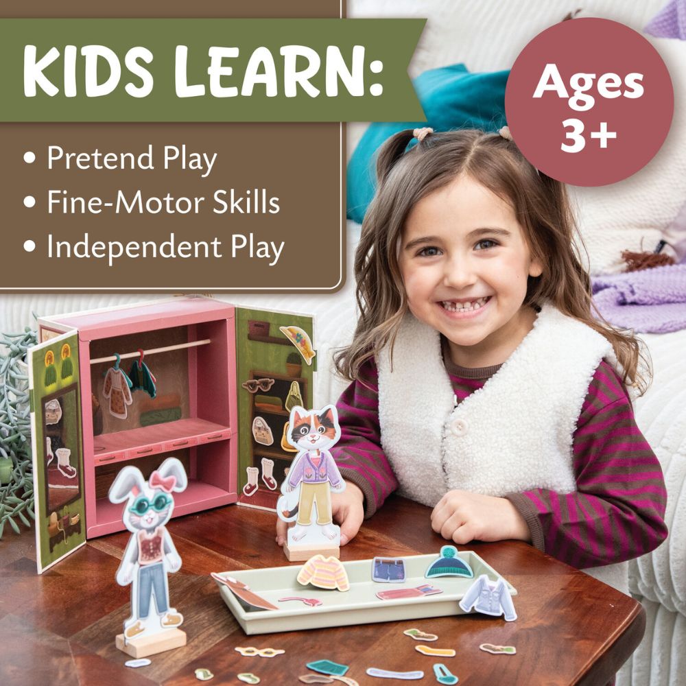 Peaceable Kingdom Magnetic Dress-up Cozy Critters