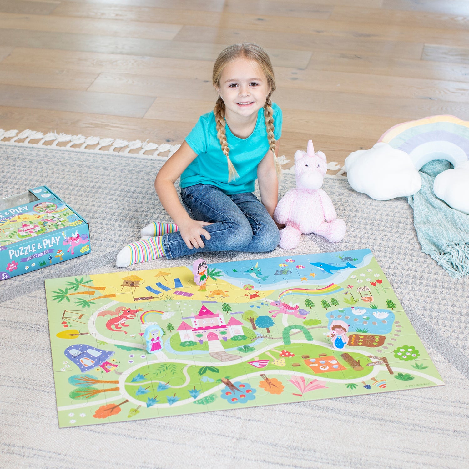 Peaceable Kingdom Puzzle & Play - Fantasy Funland
