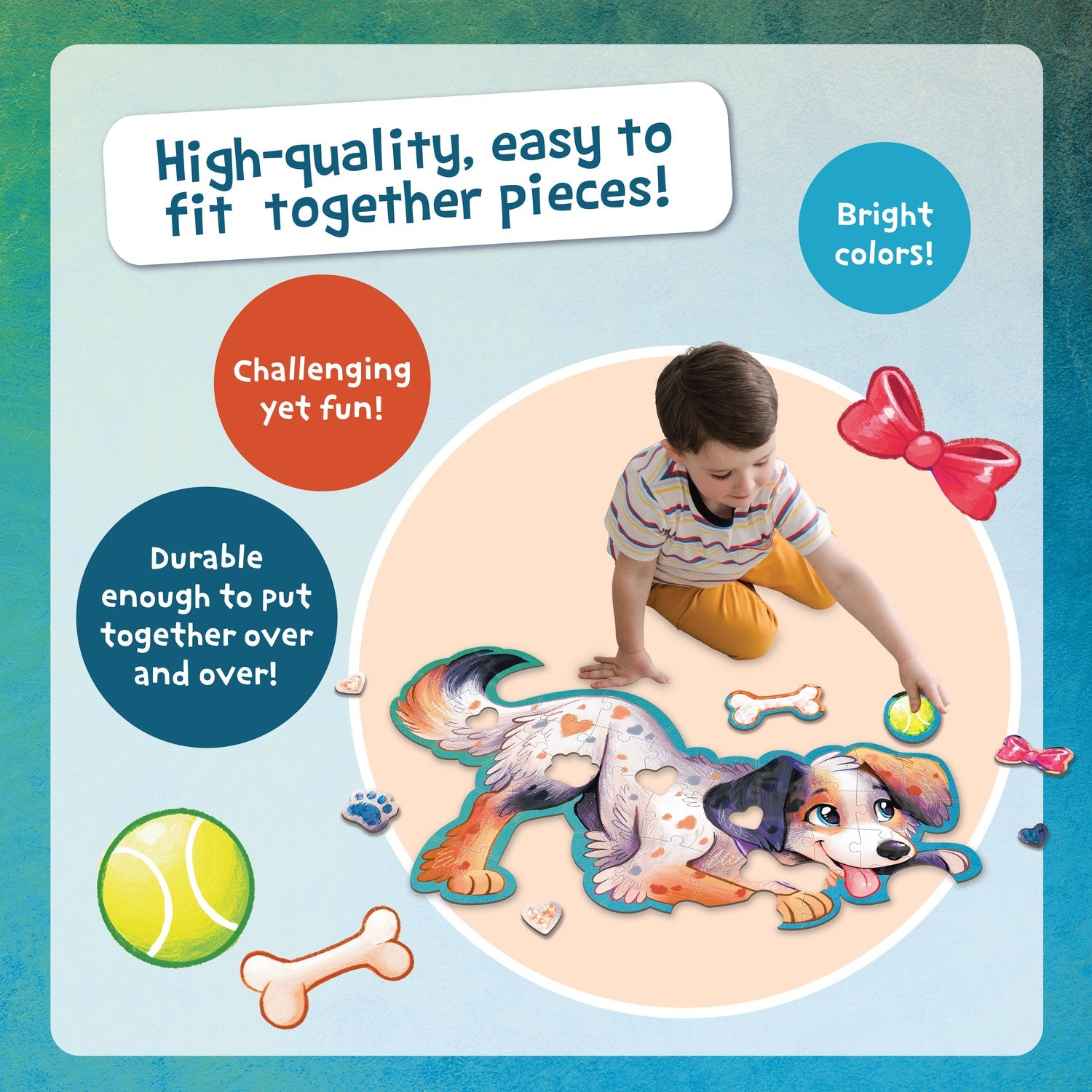 Peaceable Kingdom Shiny Puppy Floor Puzzle