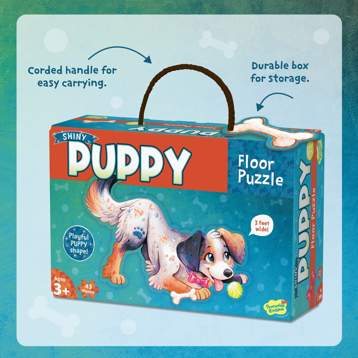 Peaceable Kingdom Shiny Puppy Floor Puzzle