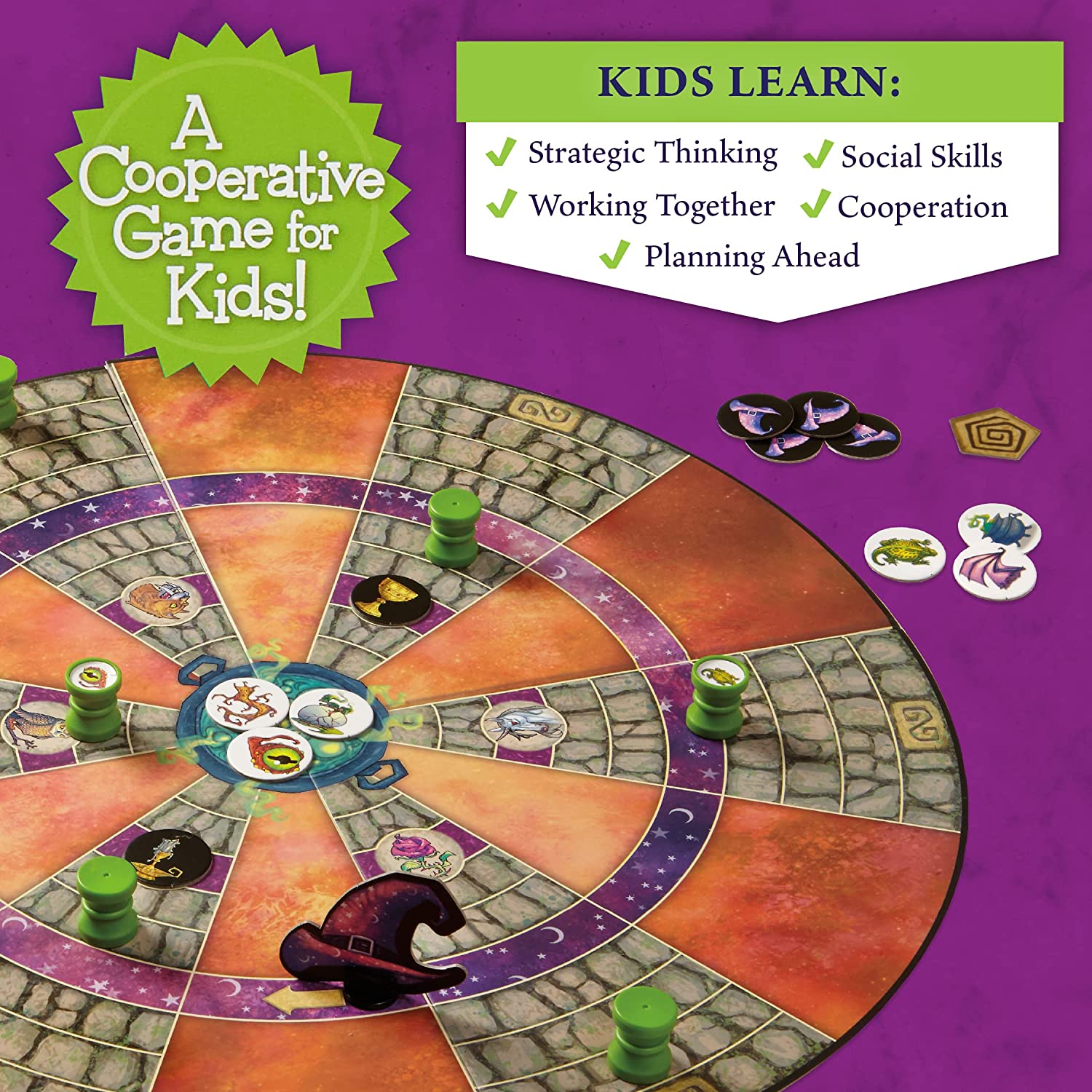 Peaceable Kingdom Cooperative Game - Cauldron Quest