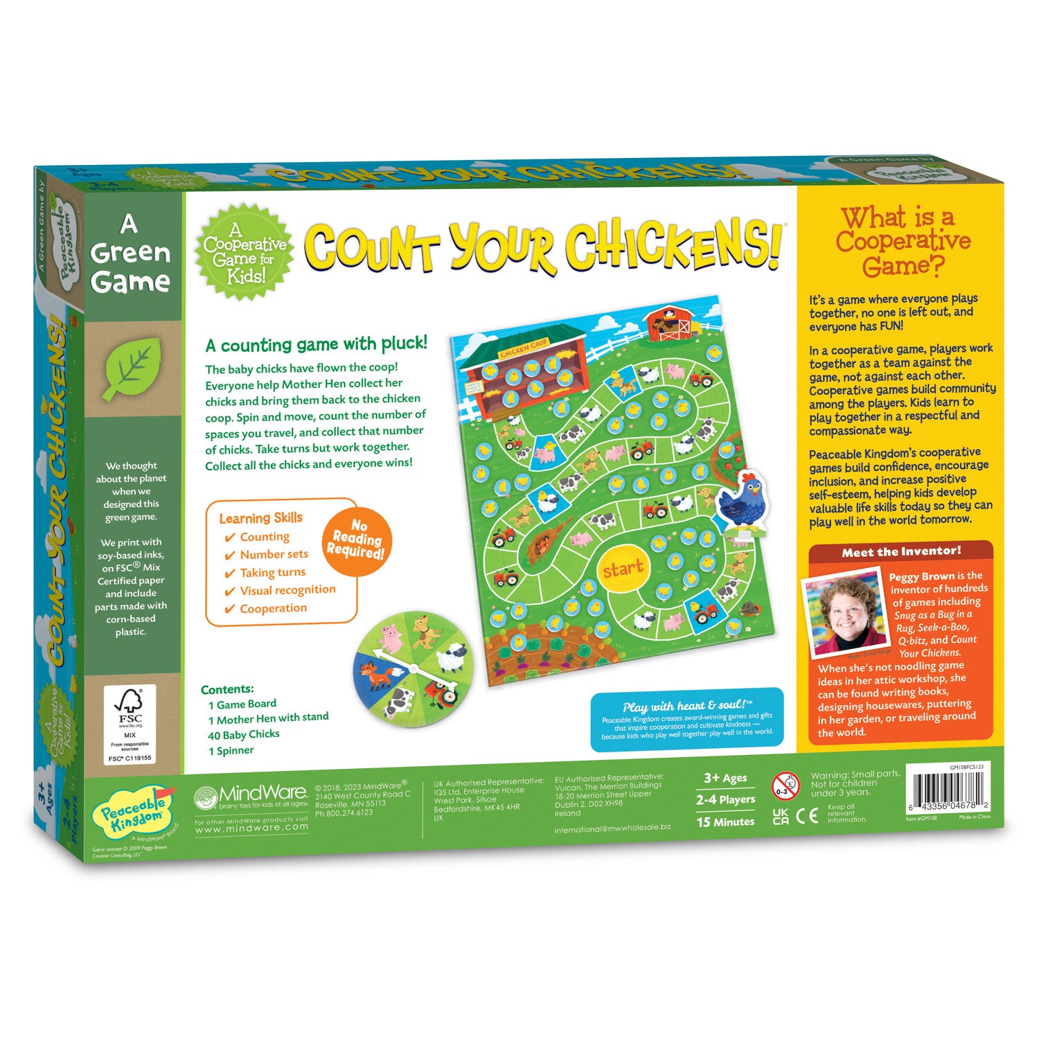 Peaceable Kingdom Cooperative Game - Count Your Chickens