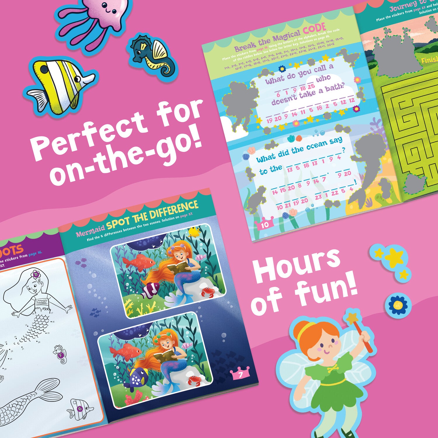 Peaceable Kingdom Activity Sticker Book - Mermaid, Princess & Fairy Friends