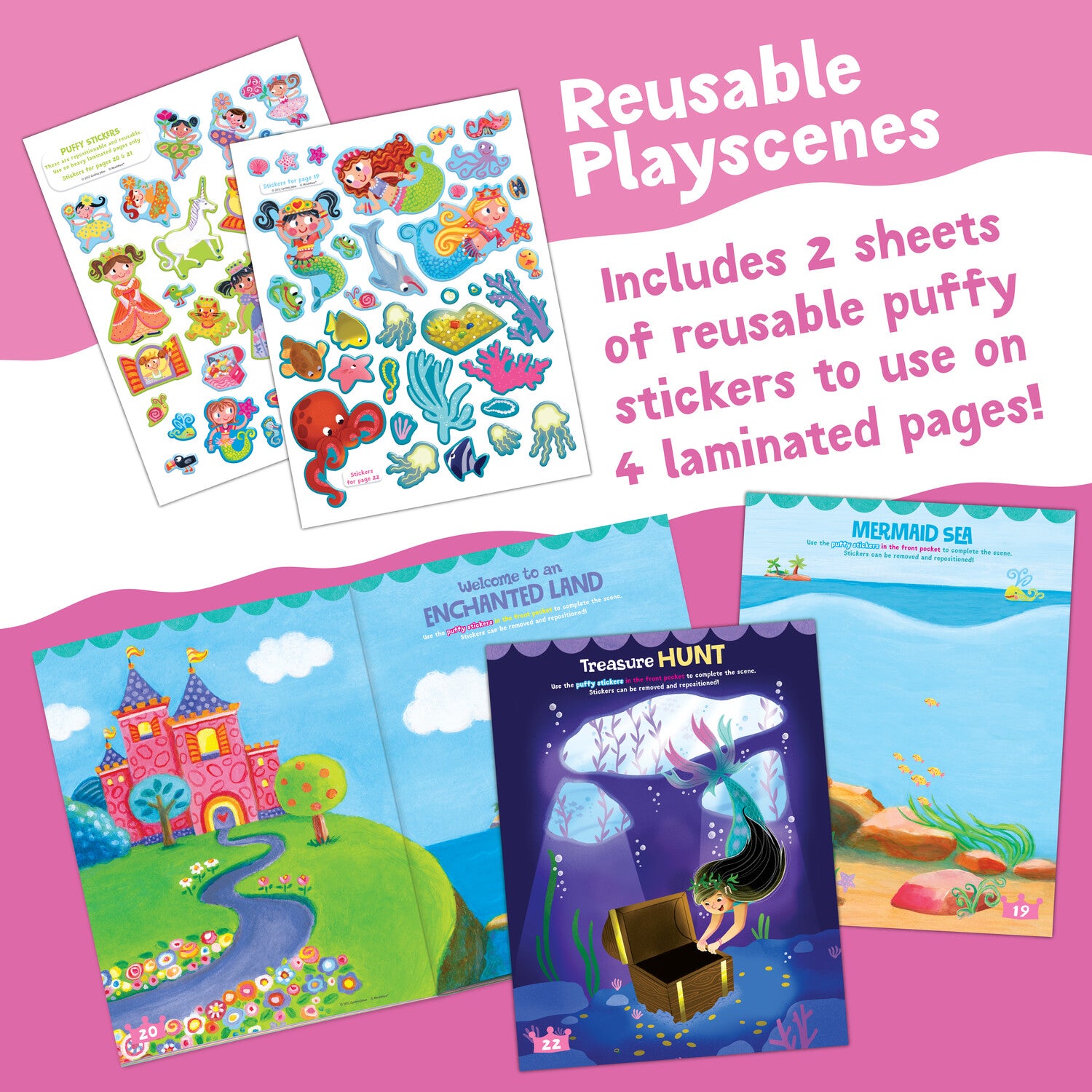 Peaceable Kingdom Activity Sticker Book - Mermaid, Princess & Fairy Friends