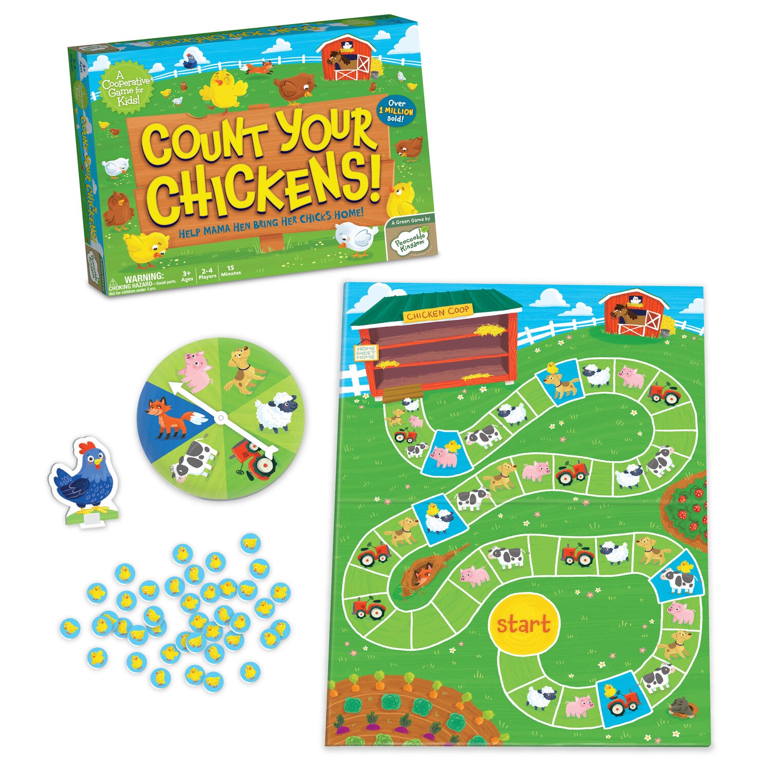 Peaceable Kingdom Cooperative Game - Count Your Chickens