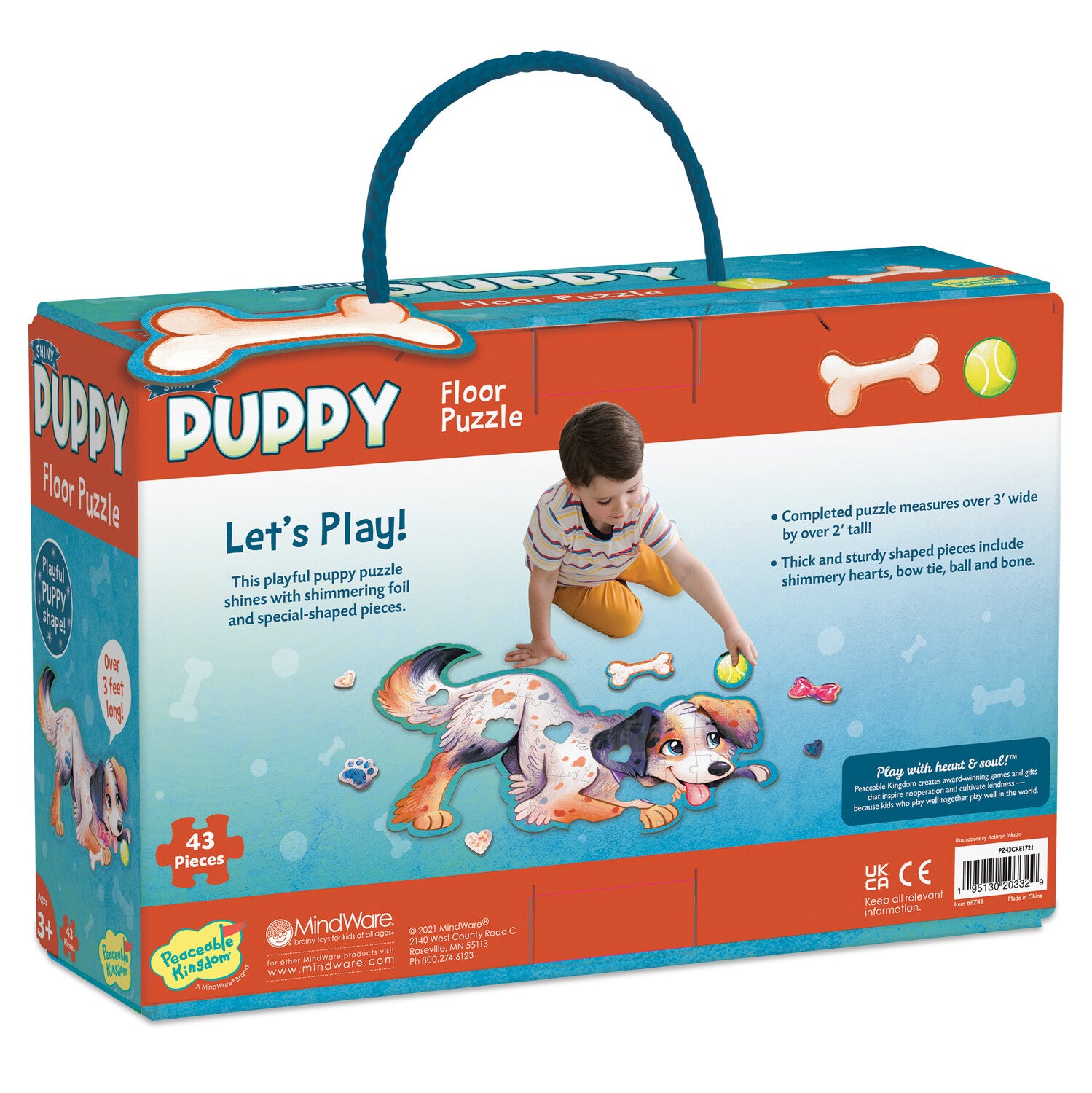 Peaceable Kingdom Shiny Puppy Floor Puzzle