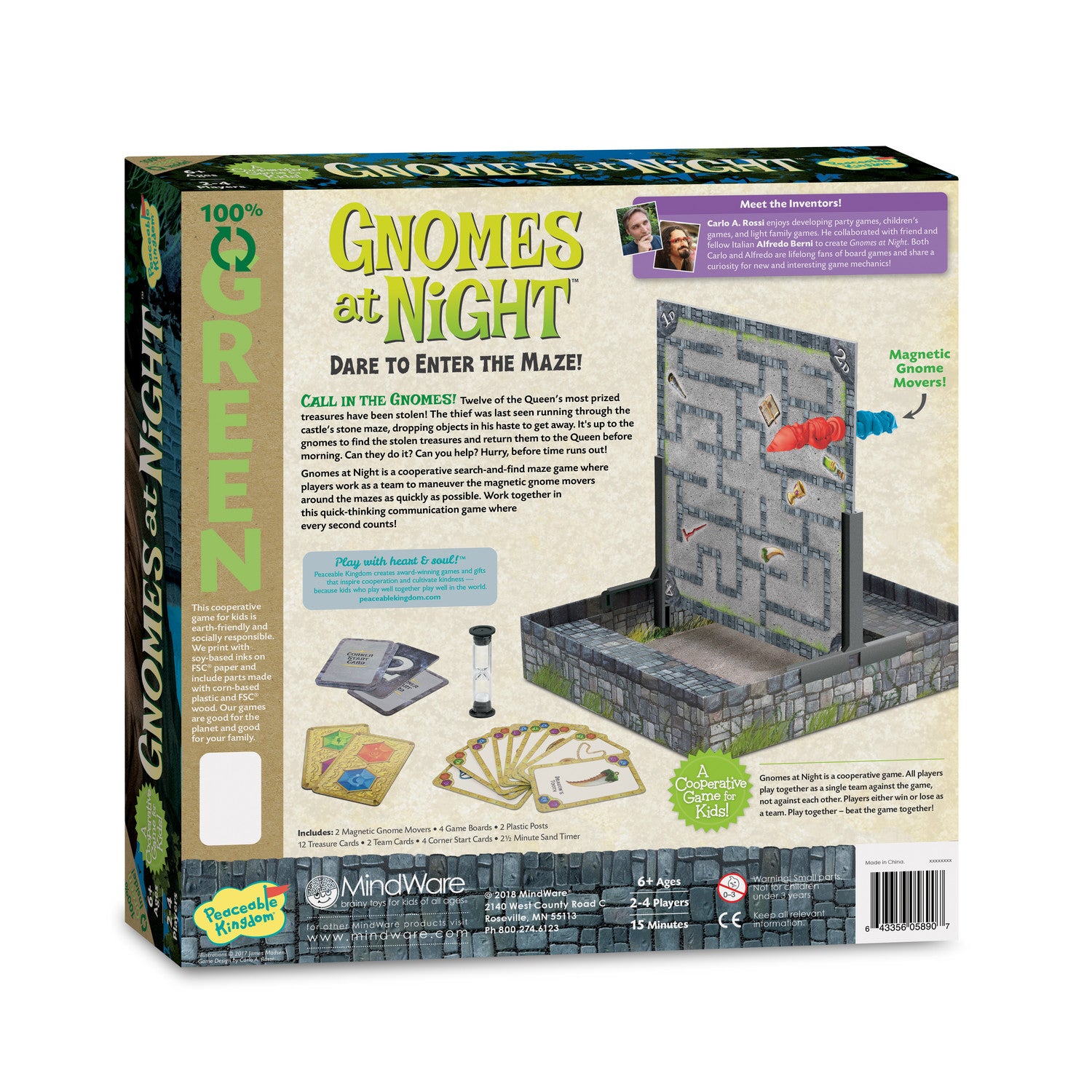 Peaceable Kingdom Cooperative Game - Gnomes At Night