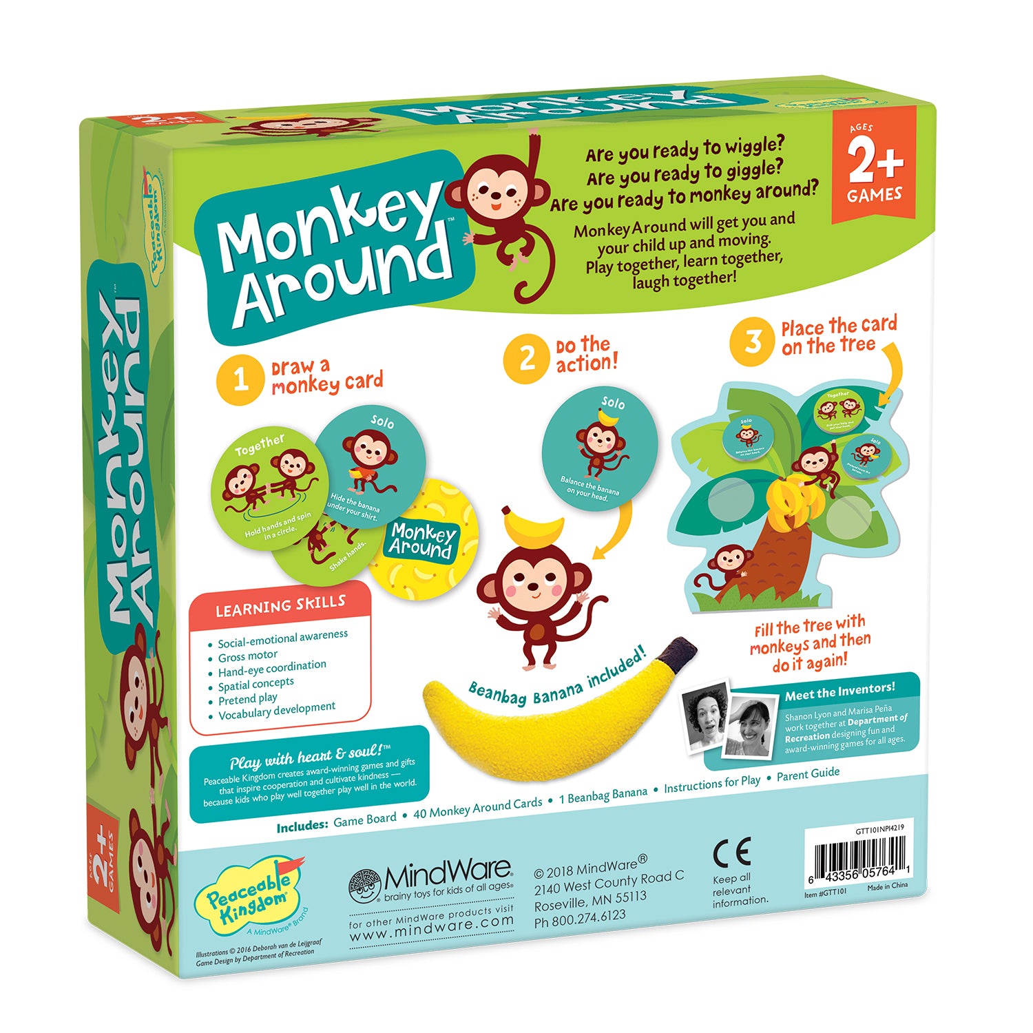 Peaceable Kingdom Toddler Game - Monkey Around