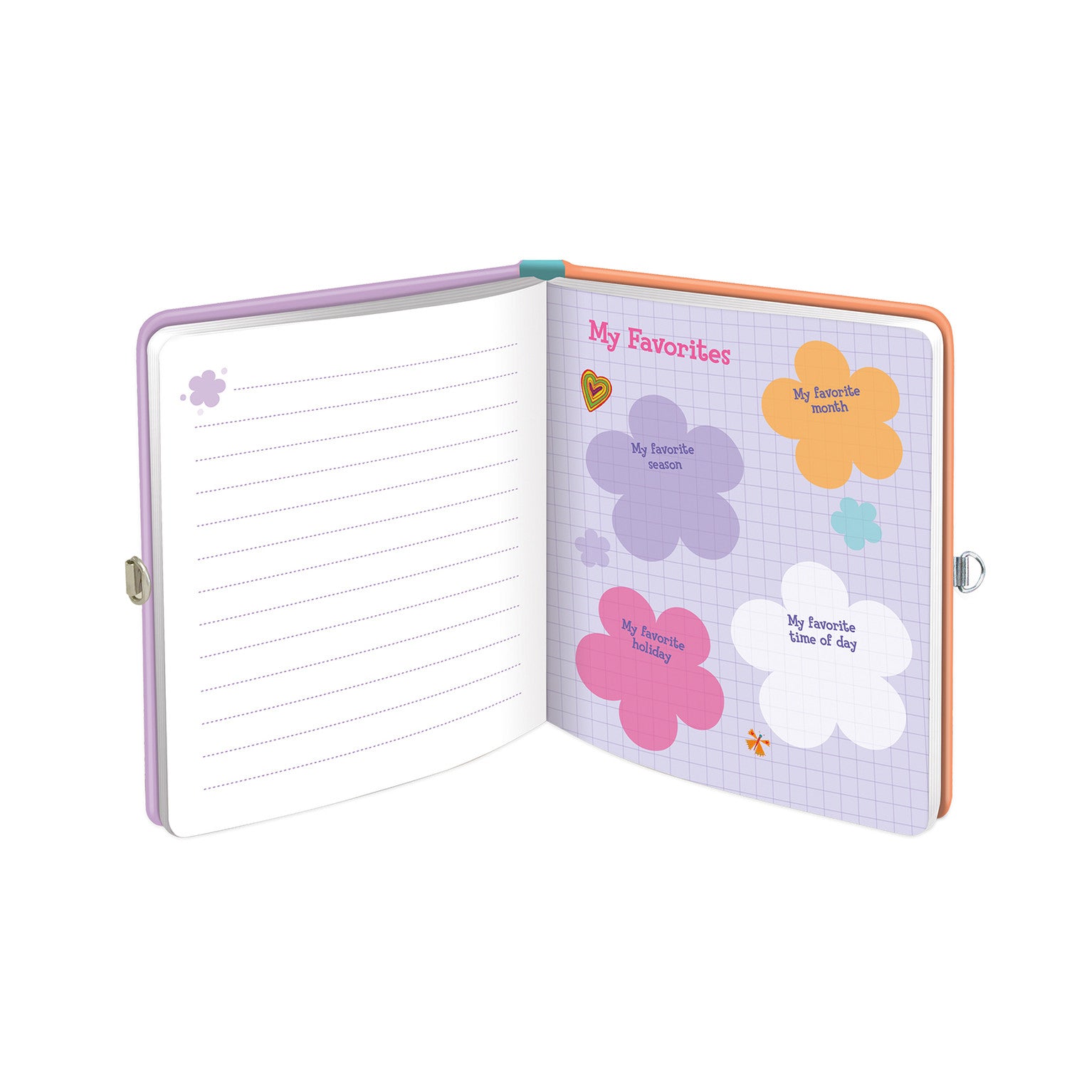 Peaceable Kingdom Lock & Key Diary - All About Me