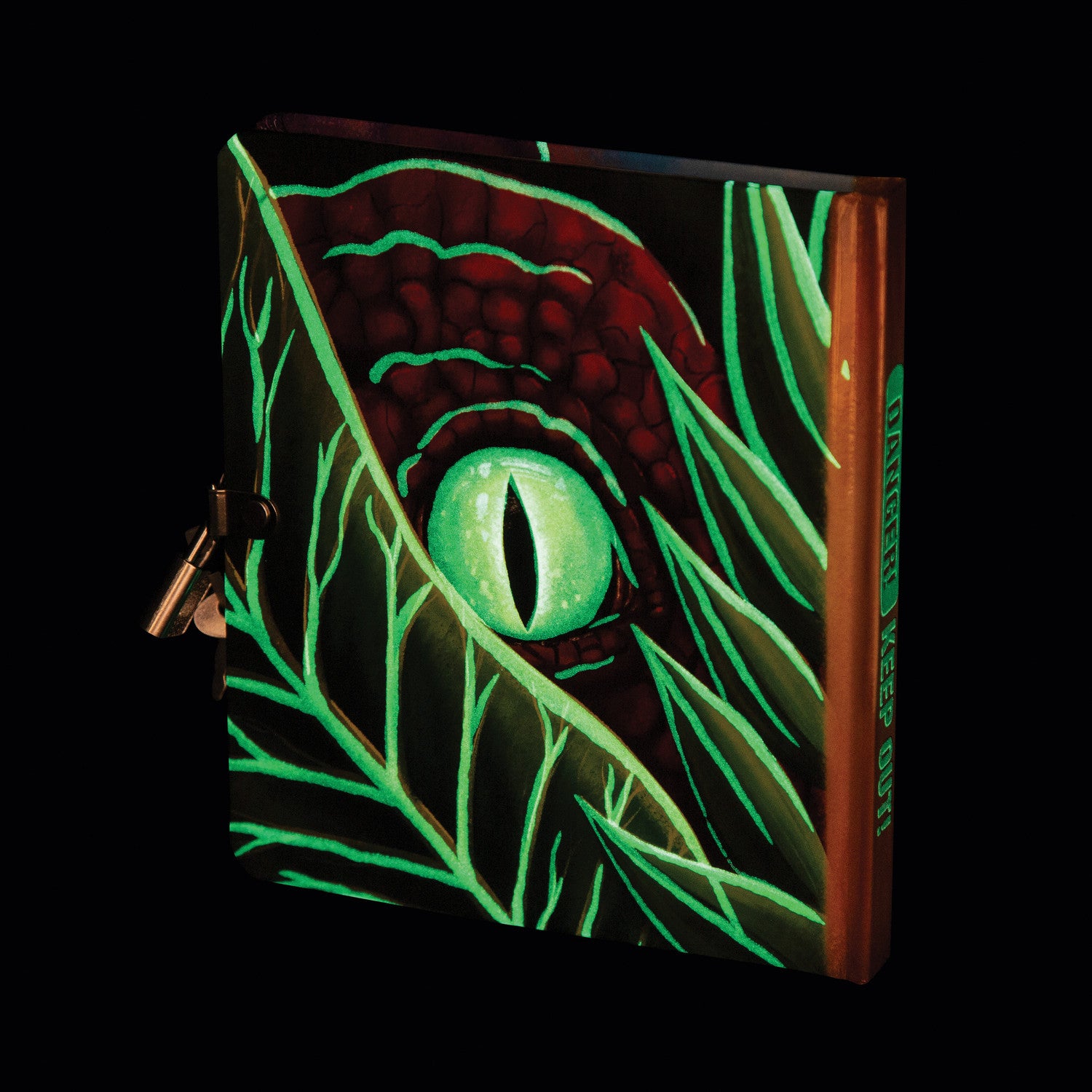 Peaceable Kingdom Lock & Key Diary - Dinosaur Glow in the Dark