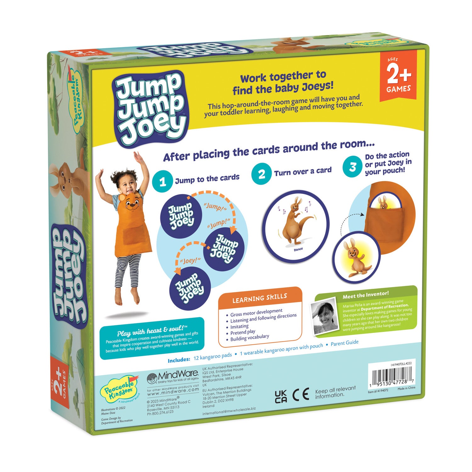 Peaceable Kingdom Toddler Game - Jump Jump Joey