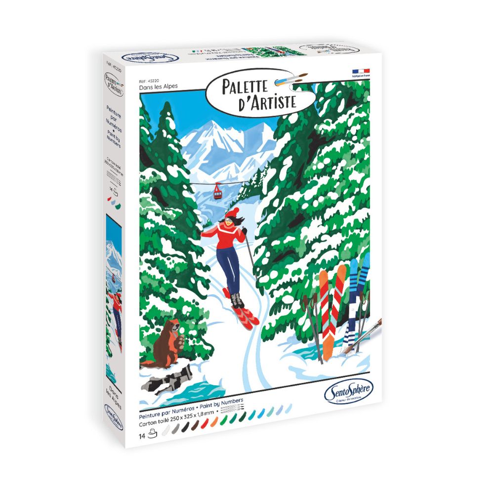 Sentosphere Painting By Numbers - Artist's Palette - In The Alps