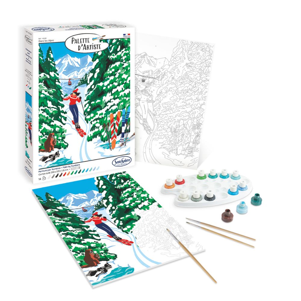 Sentosphere Painting By Numbers - Artist's Palette - In The Alps