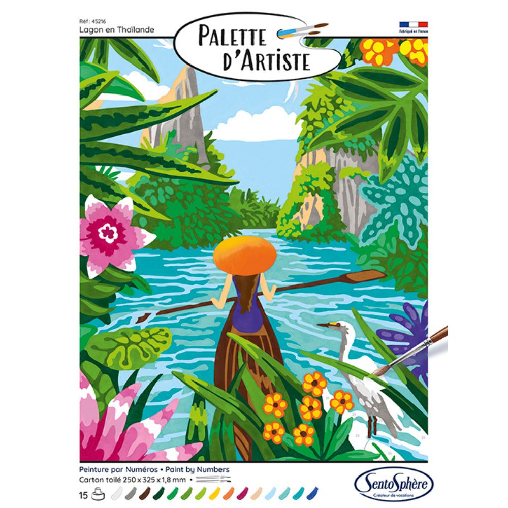 Sentosphere Painting By Numbers - Artist's Palette - Lagoon in Thailand