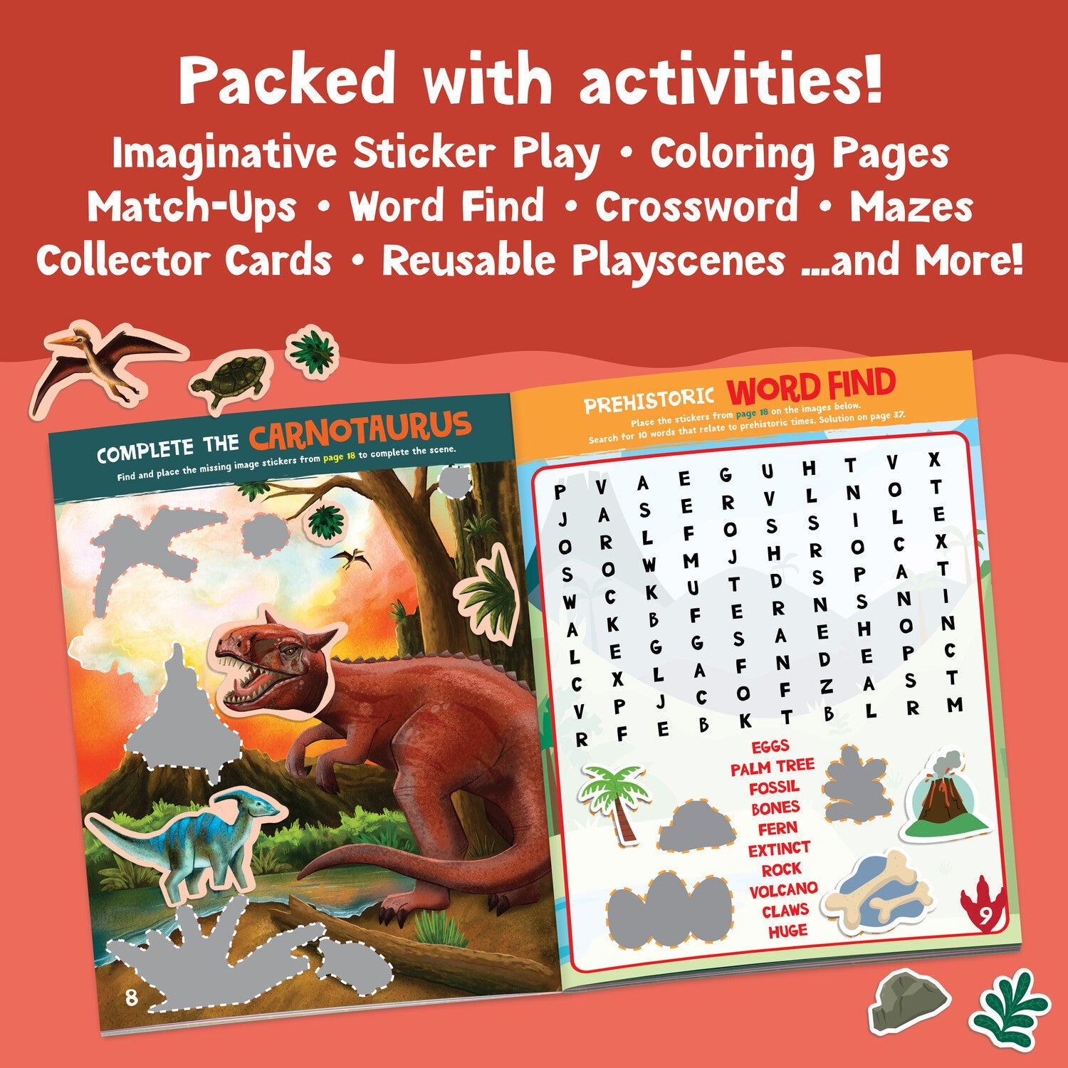 Sticker Activity Book - Dinosaur by Peaceable Kingdom image 2