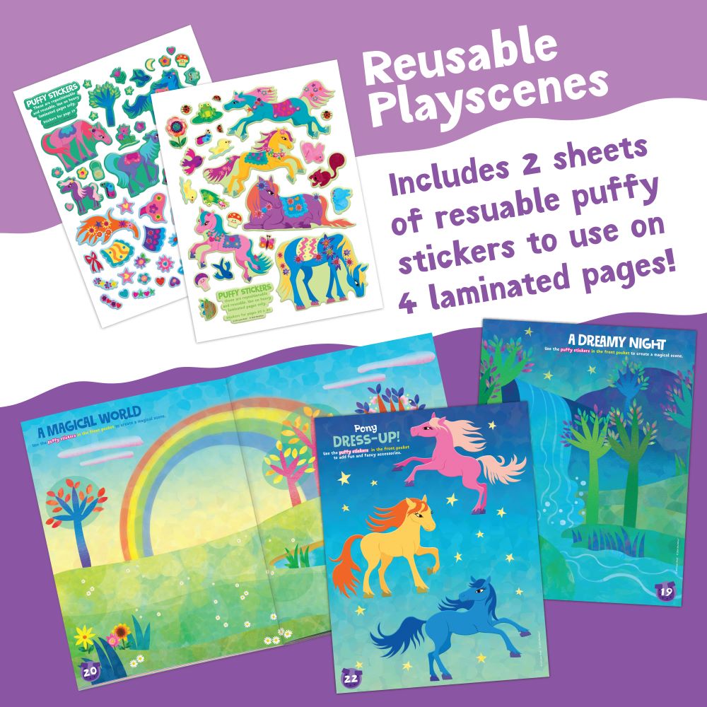 Sticker Activity Book - Magical Ponies by Peaceable Kingdom image 5