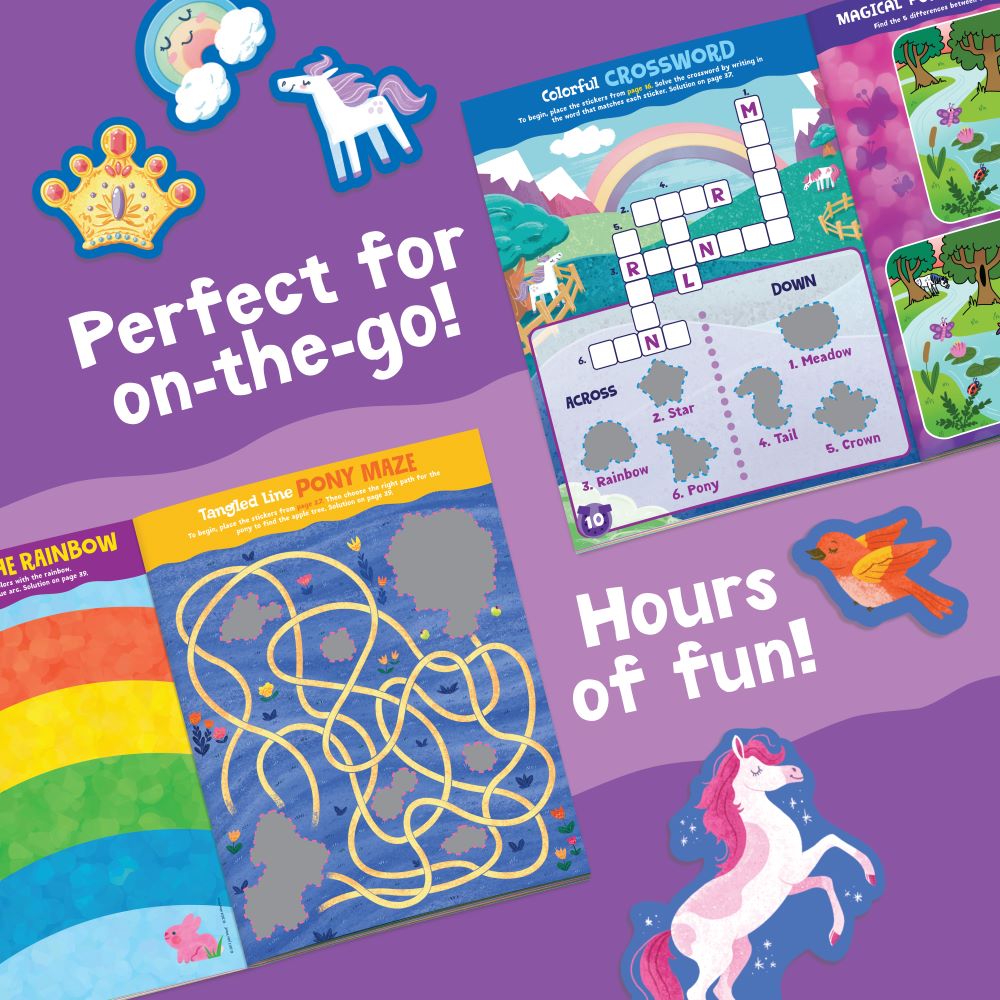 Sticker Activity Book - Magical Ponies by Peaceable Kingdom image 2
