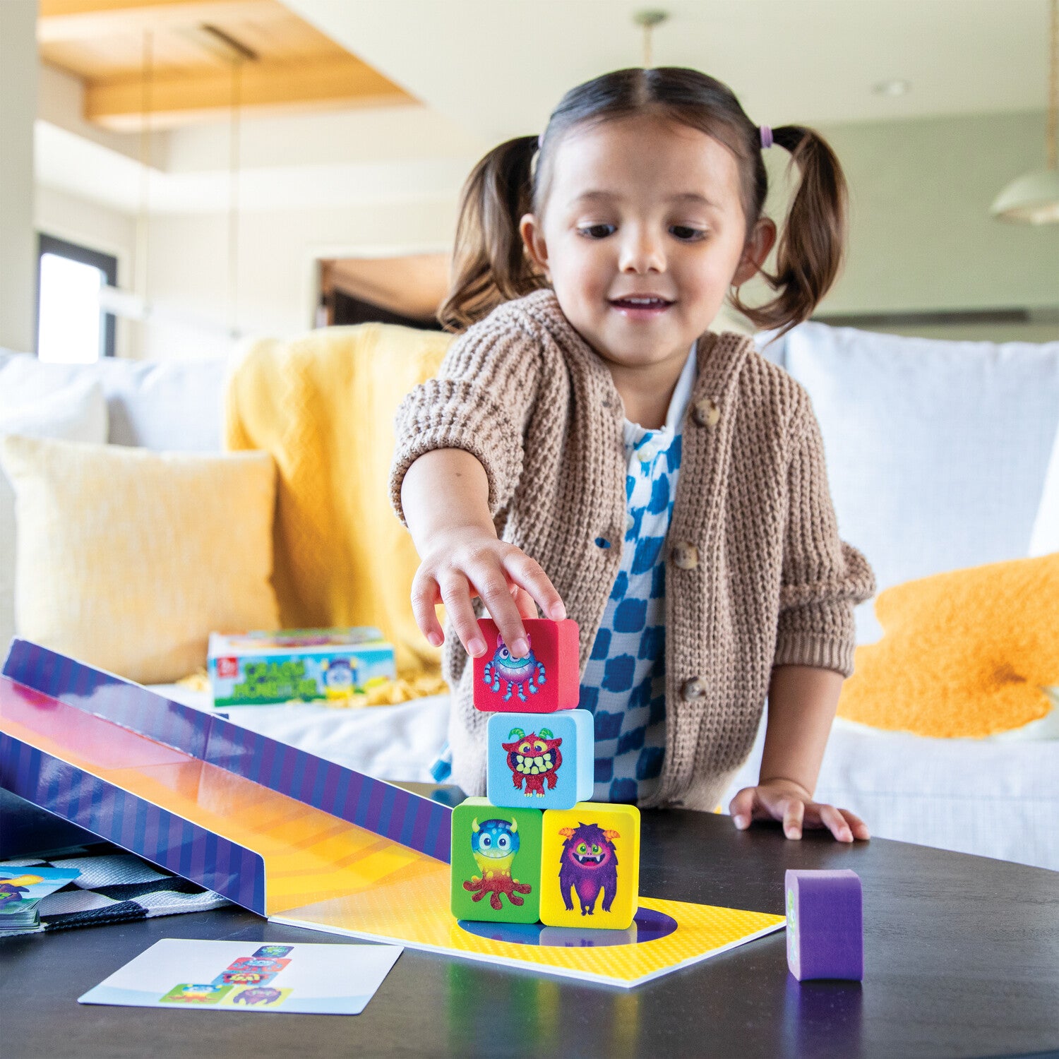 Toddler Game - Peaceable Kingdom Crash Monsters - The Stack, Skate and Crash Game! image 3