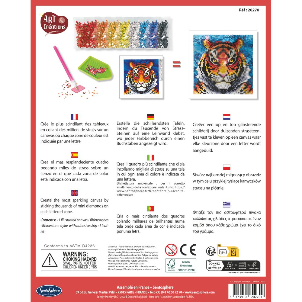Sentosphère Diamond Art Craft Kit - Tiger image 3