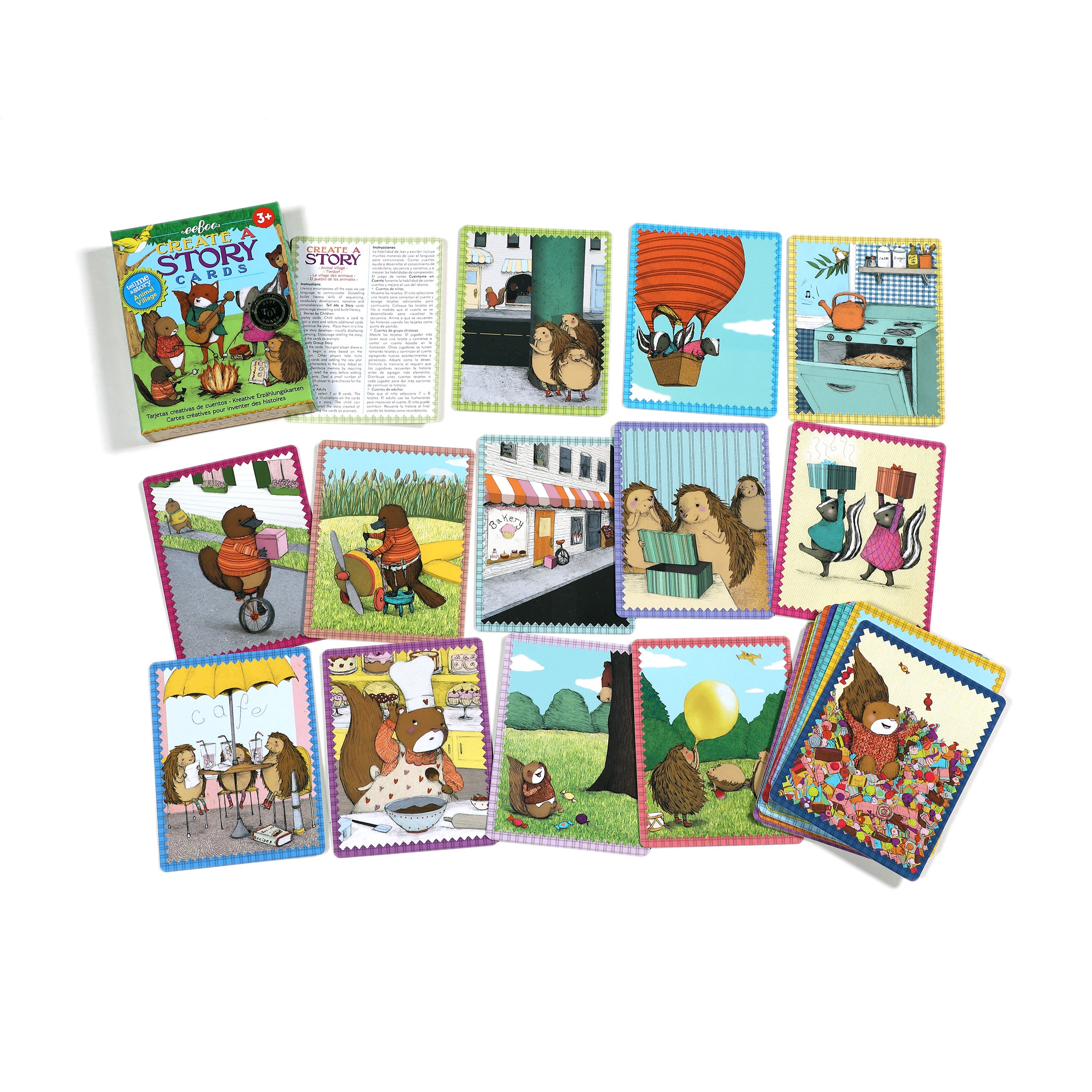 eeBoo Create A Story Cards - Animal Village image 1