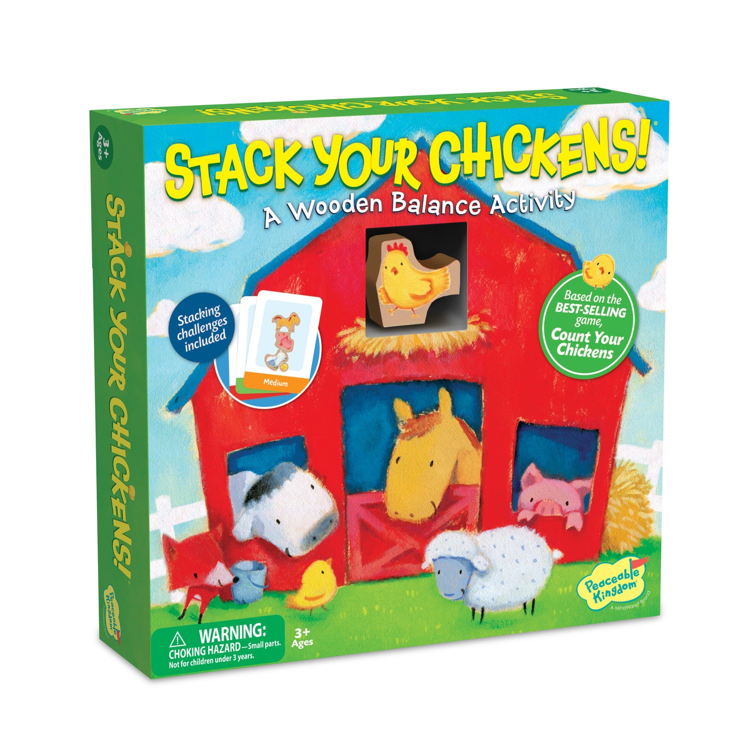 Stacking Game - Peaceable Kingdom Stack Your Chickens image 0