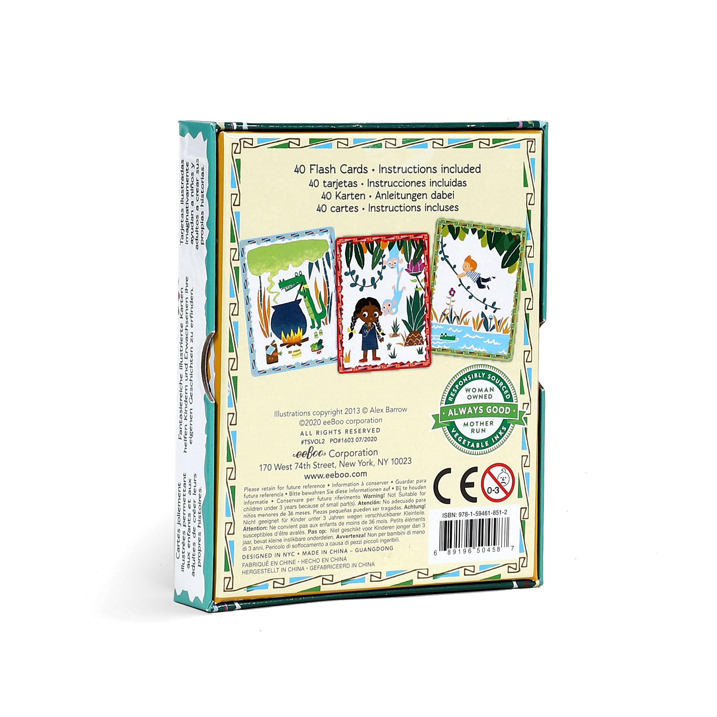 eeboo Create A Story Cards - Volcano Island image 4