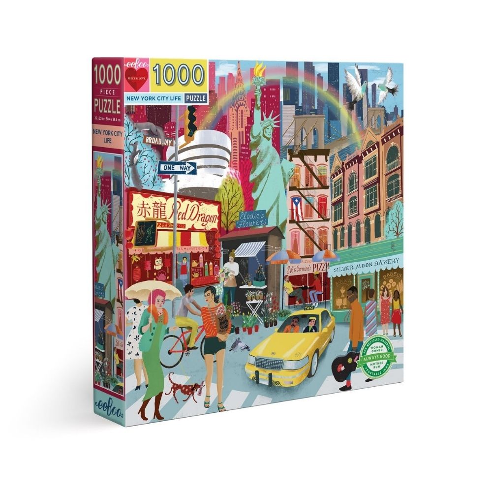 eeBoo 1000 Piece Jigsaw Puzzle - New York City Life