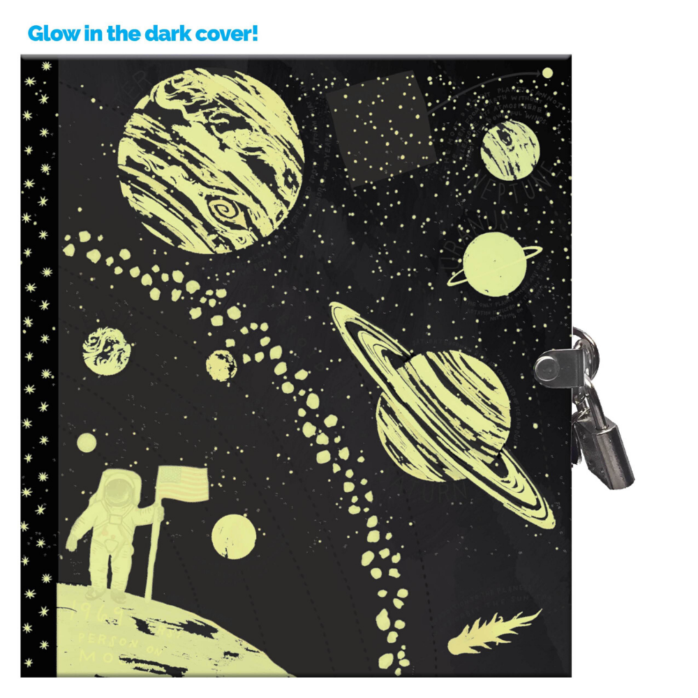 eeBoo Diary with Lock & Key - Space Adventure
