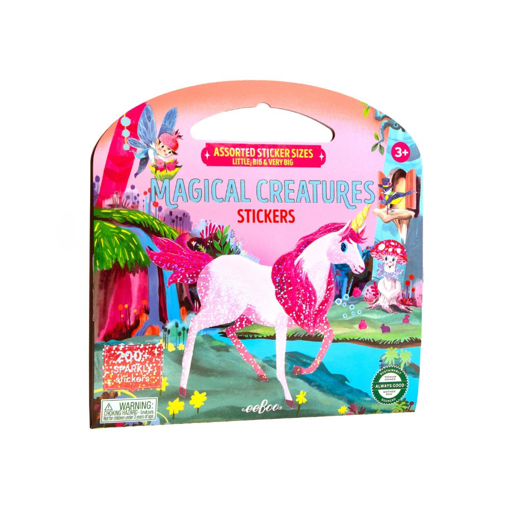 eeBoo Shiny Sticker Book - Magical Creatures image 0