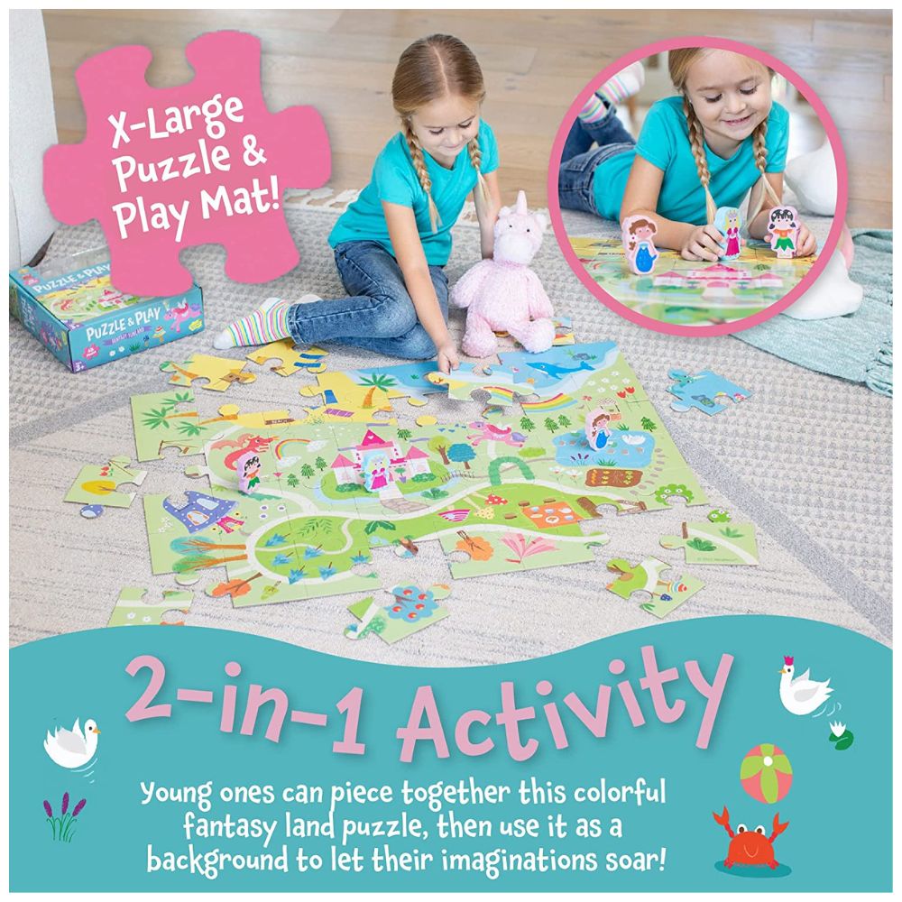 Peaceable Kingdom Puzzle & Play - Fantasy Funland