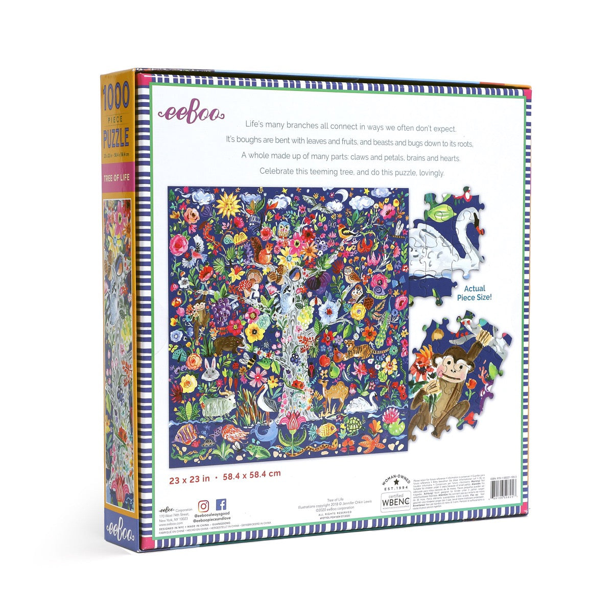 eeBoo 1000 Piece Jigsaw Puzzle - Tree Of Life