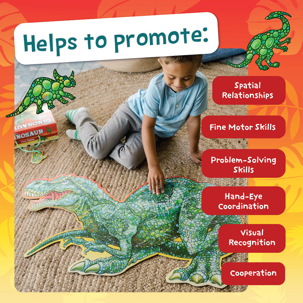 Peaceable Kingdom Shiny Dinosaur Floor Puzzle