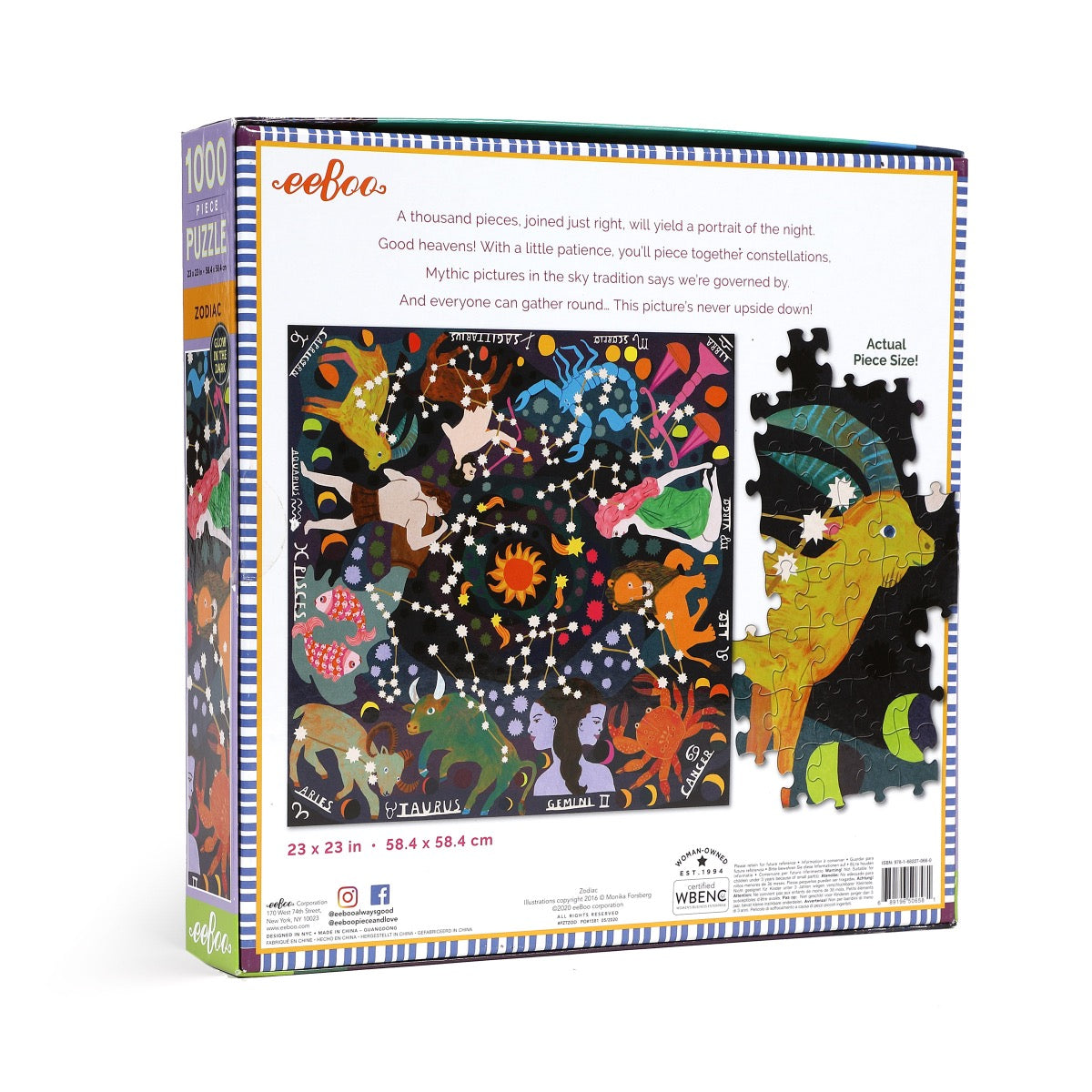 eeBoo 1000 Piece Jigsaw Puzzle - Zodiac